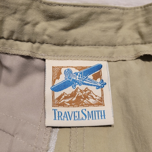 Vintage TravelSmith Convertible Zip Off Skirt Skort Shorts High Rise Women's 6 - Picture 7 of 11